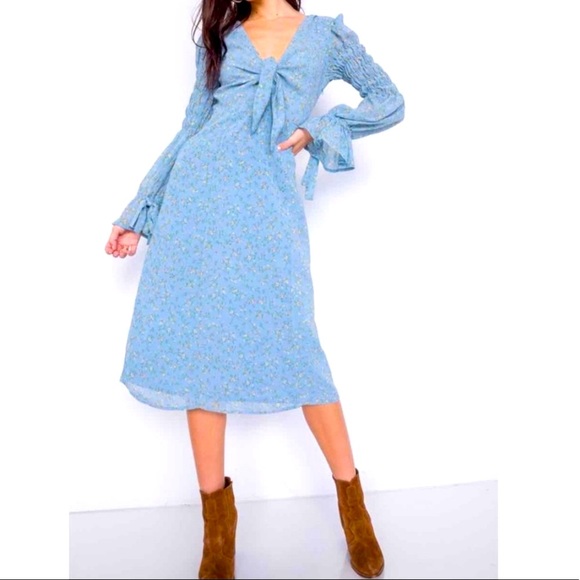 Dresses & Skirts - Long Sleeve Cocktail Boho Dress